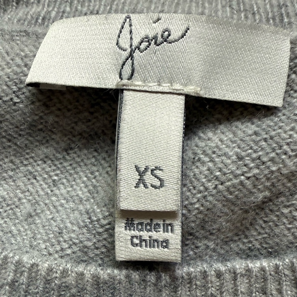 ✨Joie Light Gray Long Sleeve Wool Cashmere Blend Sweater - Picture 4 of 10